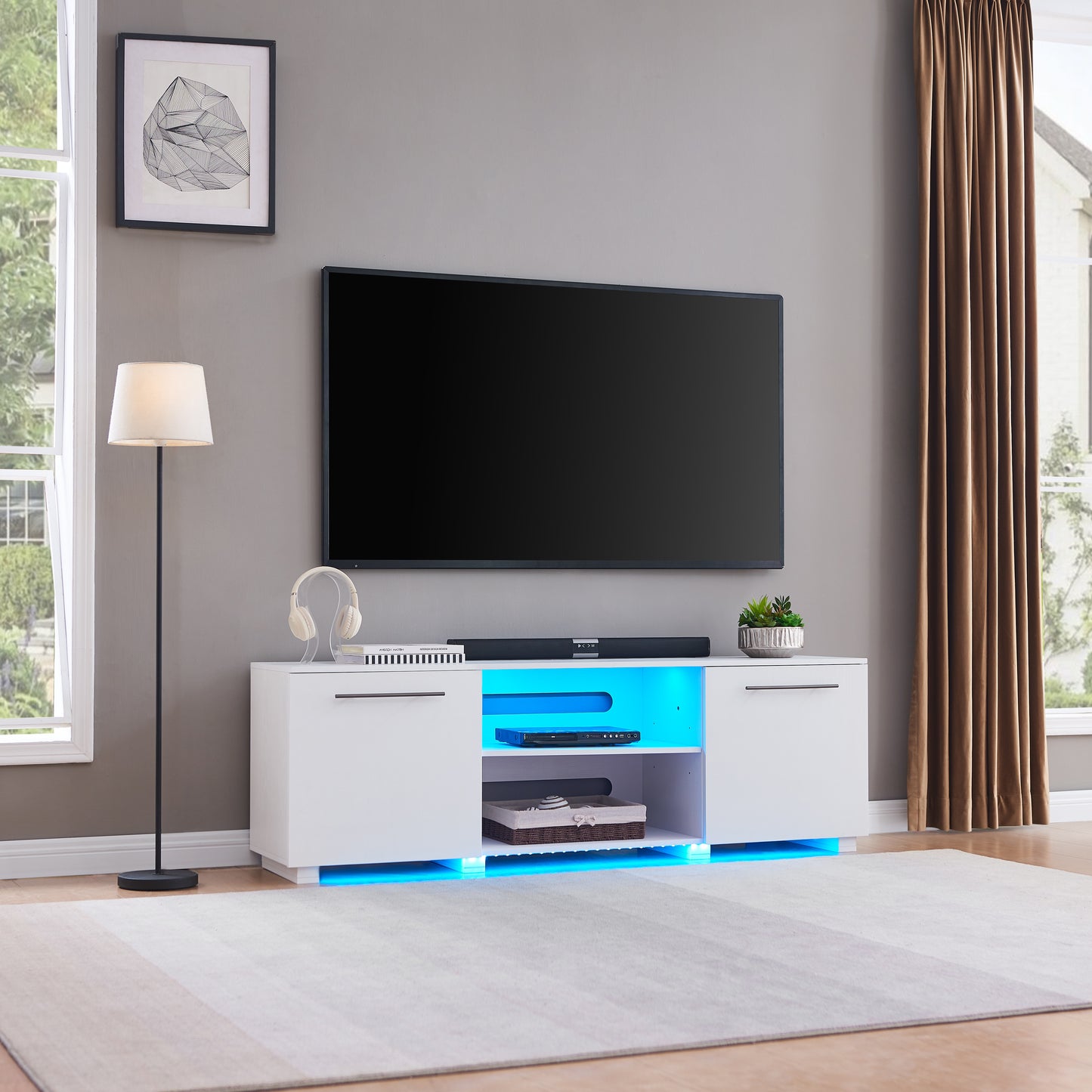 Medford LED TV Console White