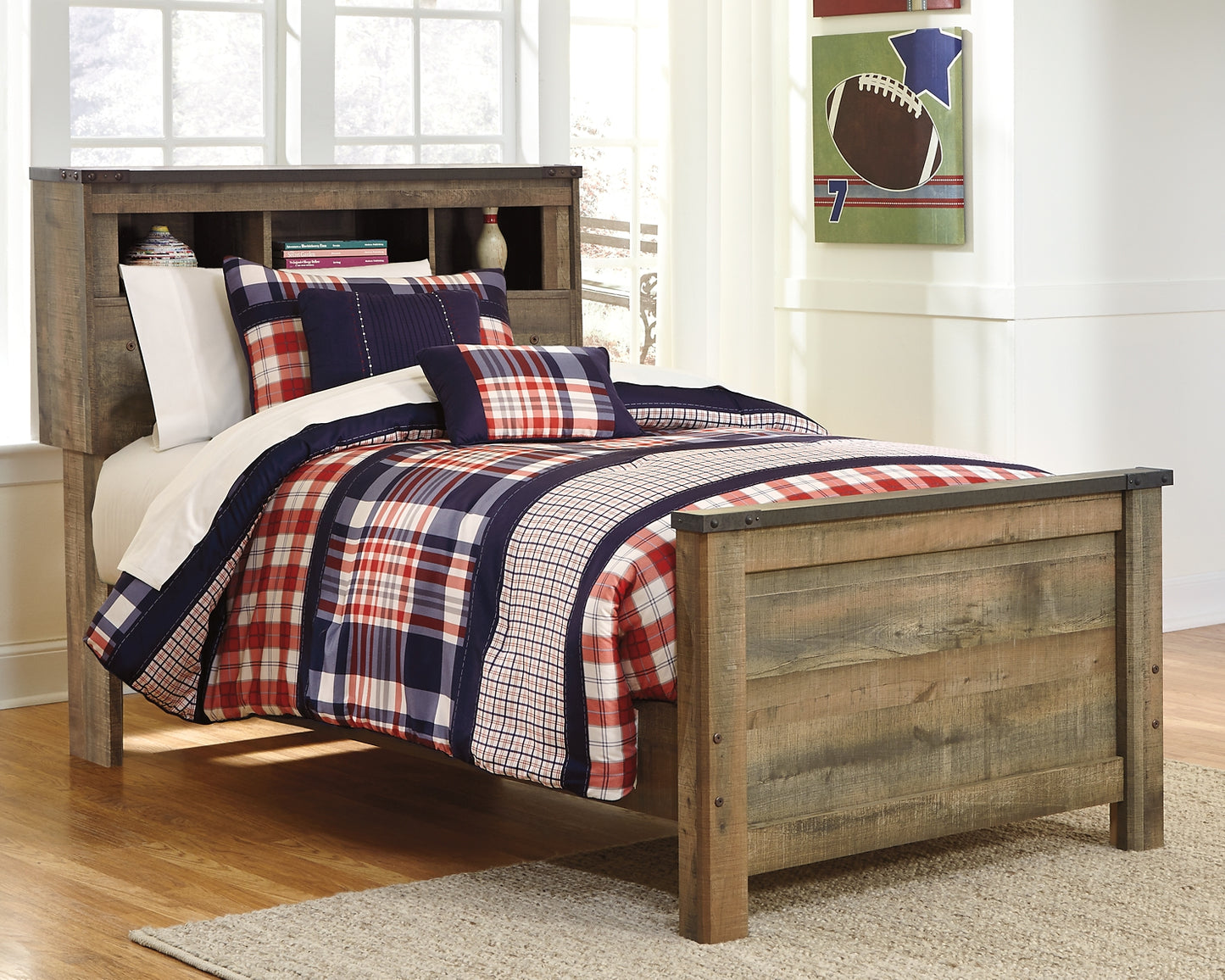 Trinell Bookcase Bed