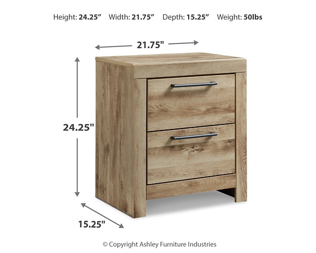 Hyanna Panel Bed With Storage With Mirrored Dresser And 2 Nightstands