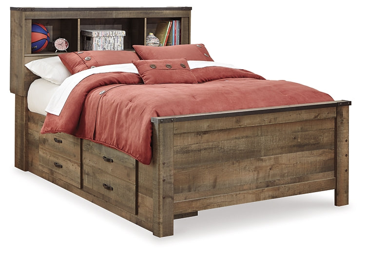 Trinell Bookcase Bed With 2 Sided Storage