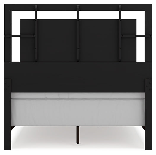 Covetown Panel Bed With Mirrored Dresser, Chest And 2 Nightstands