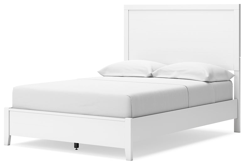 Binterglen Panel Bed With Mirrored Dresser, Chest And 2 Nightstands