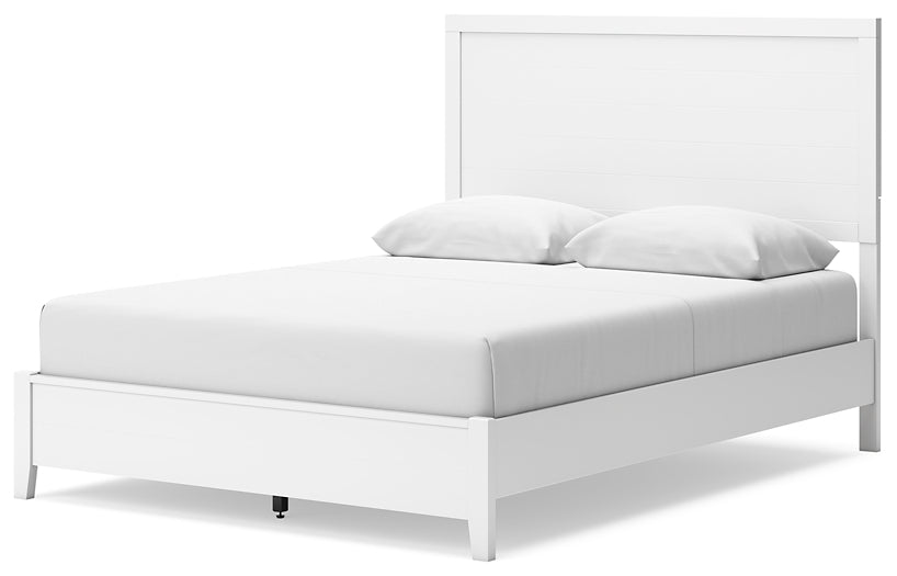 Binterglen Panel Bed With Mirrored Dresser And Nightstand