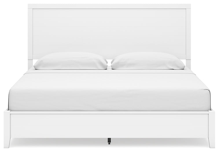 Binterglen Panel Bed With Mirrored Dresser, Chest And 2 Nightstands