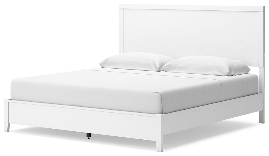 Binterglen Panel Bed With Mirrored Dresser, Chest And 2 Nightstands