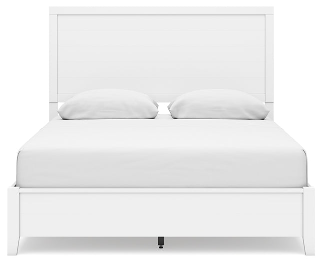 Binterglen Panel Bed With Mirrored Dresser