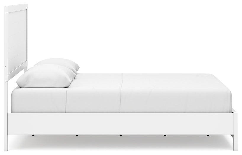 Binterglen Panel Bed With Mirrored Dresser