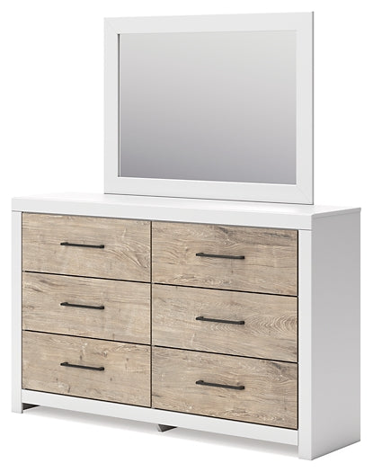 Charbitt Panel Bed With Mirrored Dresser, Chest And 2 Nightstands