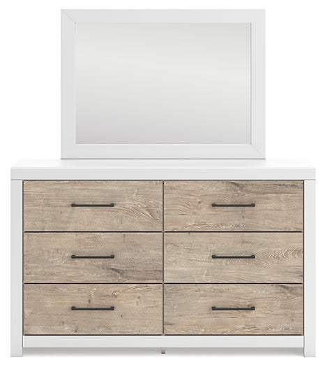 Charbitt Panel Bed With Mirrored Dresser, Chest And 2 Nightstands