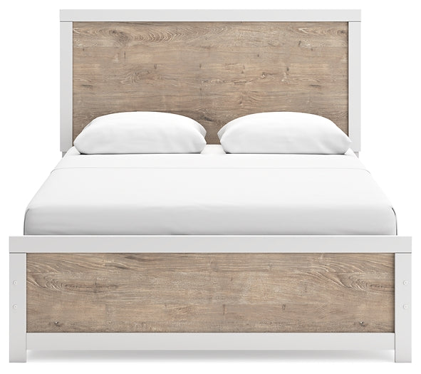 Charbitt Panel Bed With Mirrored Dresser