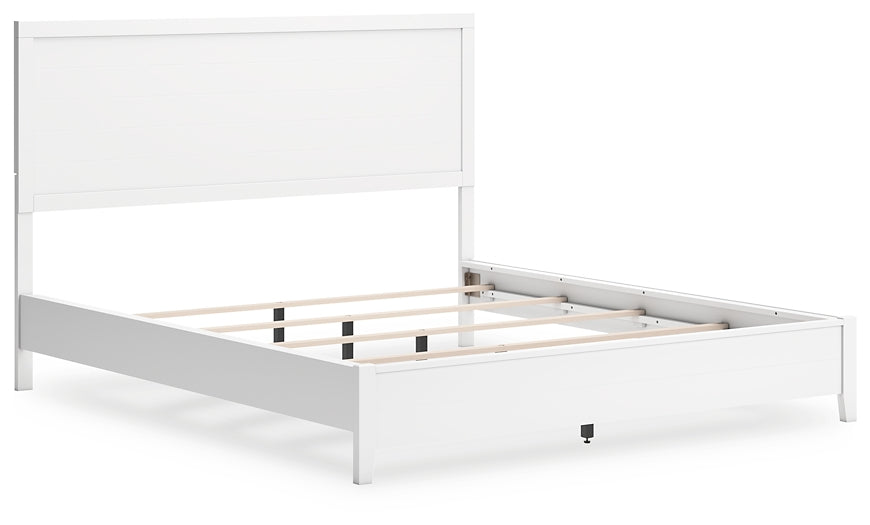Binterglen California Panel Bed With Mirrored Dresser And Nightstand
