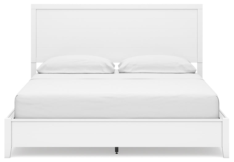 Binterglen California Panel Bed With Mirrored Dresser