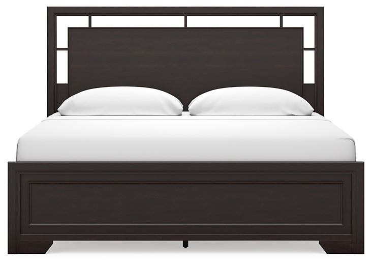 Covetown  Panel Bed With Dresser And Nightstand