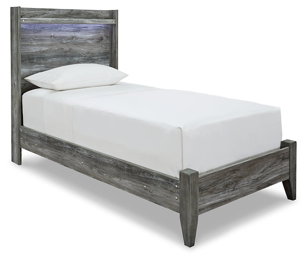 Baystorm Panel Bed With Mirrored Dresser And Nightstand