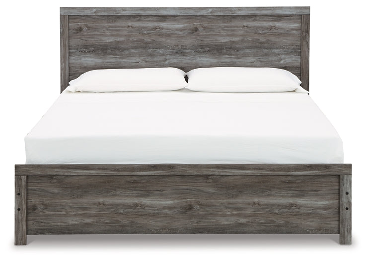 Bronyan Panel Bed With Mirrored Dresser And Nightstand