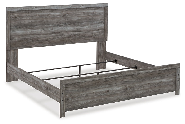 Bronyan Panel Bed With Mirrored Dresser And Nightstand