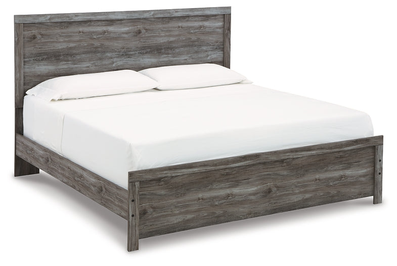 Bronyan Panel Bed With Mirrored Dresser And Nightstand