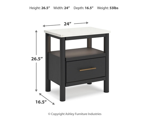 Cadmori Upholstered Panel Bed With Mirrored Dresser And Nightstand