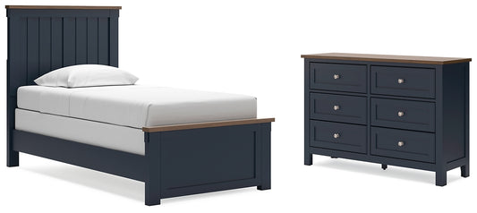 Landocken  Panel Bed With Dresser