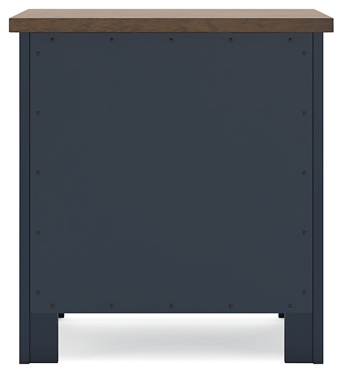 Landocken Panel Bed With Mirrored Dresser And Nightstand