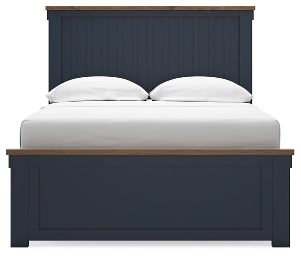 Landocken Panel Bed With Mirrored Dresser And 2 Nightstands