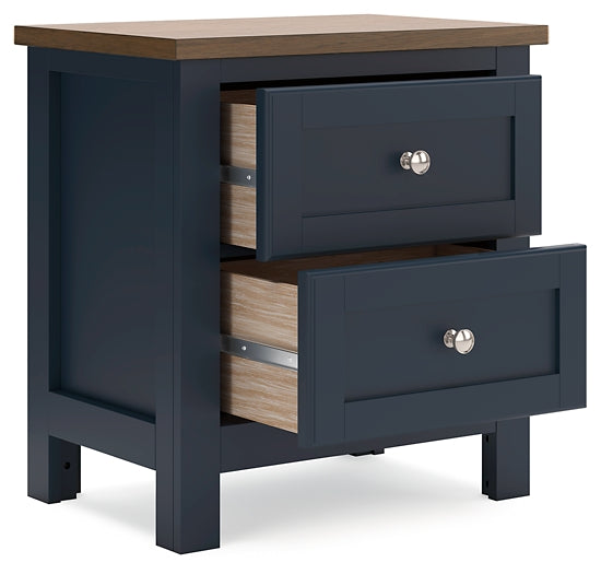 Landocken Panel Bed With Mirrored Dresser And 2 Nightstands