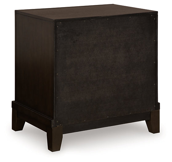 Neymorton Upholstered Panel Bed With Mirrored Dresser, Chest And 2 Nightstands