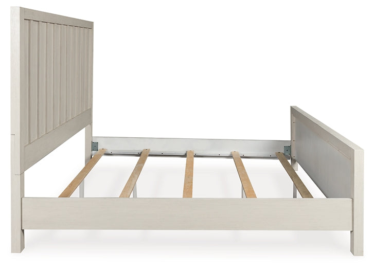 Shaybrock Panel Bed With Mirrored Dresser