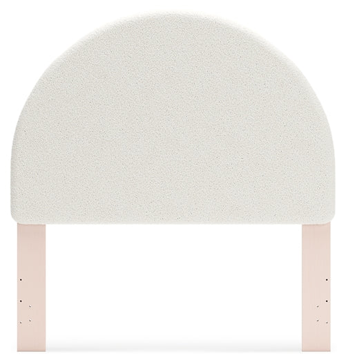 Wistenpine Upholstered Panel Headboard With Mirrored Dresser