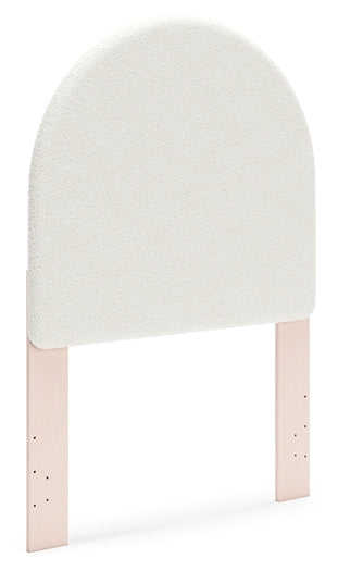 Wistenpine Upholstered Panel Headboard With Mirrored Dresser