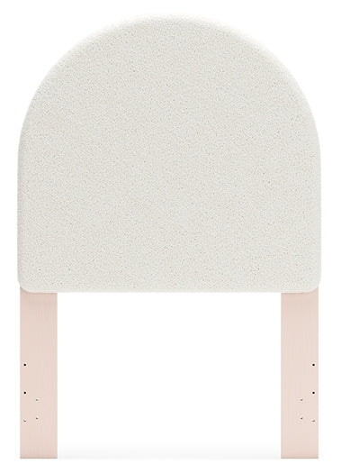 Wistenpine Upholstered Panel Headboard With Mirrored Dresser