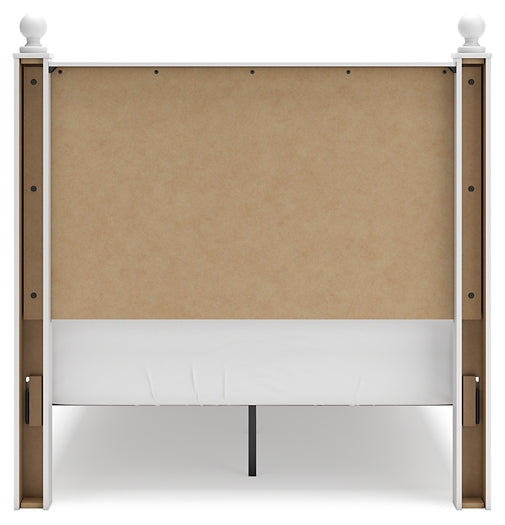 Mollviney Panel Storage Bed With Mirrored Dresser