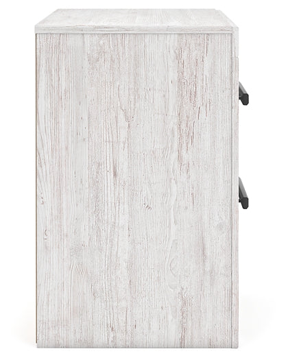 Cayboni Panel Bed With Mirrored Dresser, Chest And 2 Nightstands