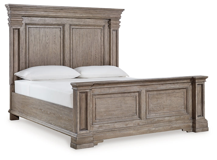 Blairhurst Panel Bed With Mirrored Dresser