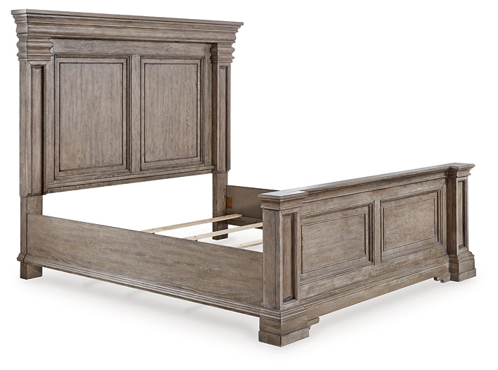 Blairhurst Panel Bed With Mirrored Dresser