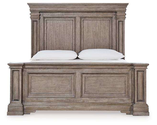 Blairhurst Panel Bed With Mirrored Dresser