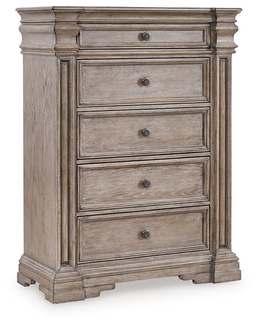 Blairhurst Panel Bed With Mirrored Dresser, Chest And 2 Nightstands