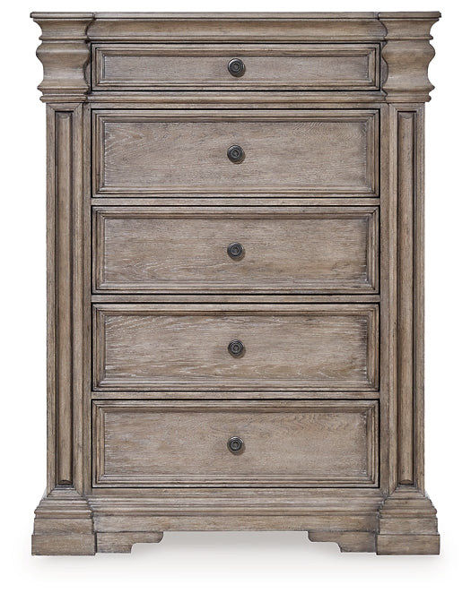 Blairhurst Panel Bed With Mirrored Dresser, Chest And 2 Nightstands