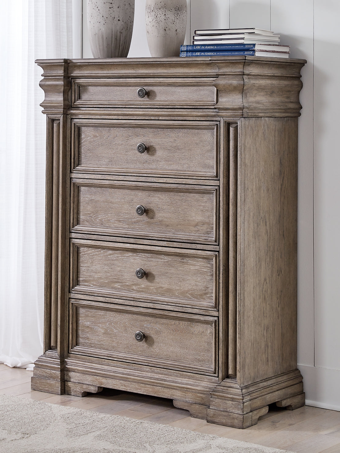 Blairhurst Panel Bed With Mirrored Dresser, Chest And 2 Nightstands