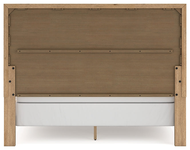 Galliden California Panel Bed With Mirrored Dresser, Chest And 2 Nightstands
