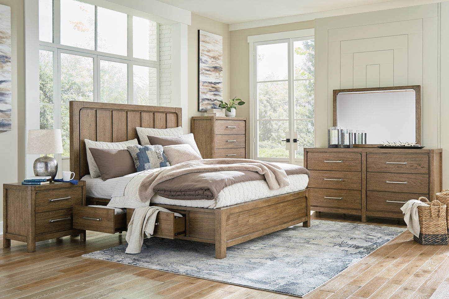 Cabalynn California Panel Bed With Dresser, Chest And Nightstand