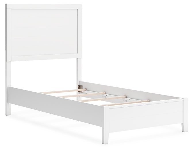 Binterglen Panel Bed With Mirrored Dresser And Chest