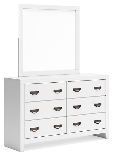 Binterglen Panel Bed With Mirrored Dresser, Chest And Nightstand