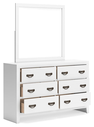 Binterglen Panel Bed With Mirrored Dresser, Chest And Nightstand