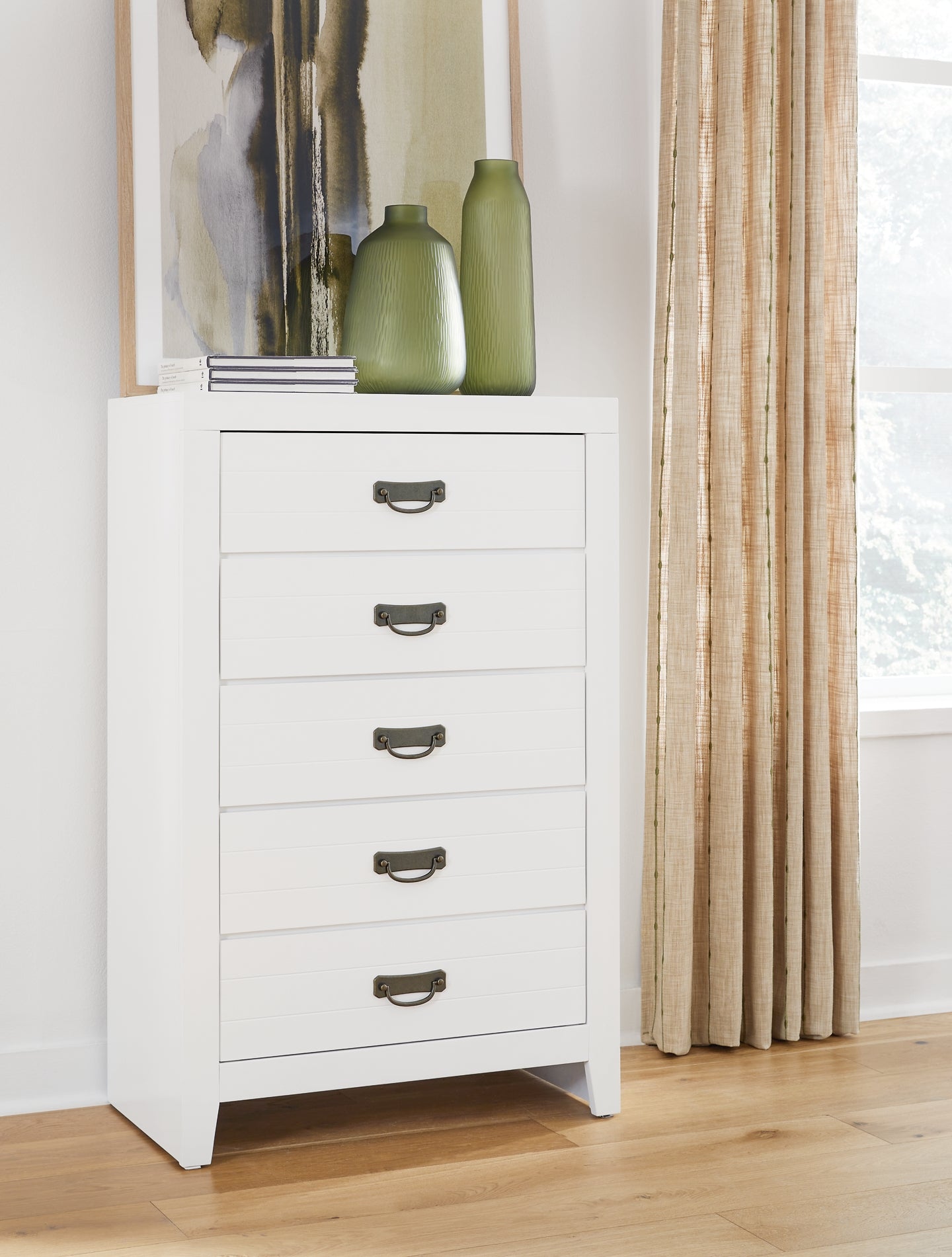 Binterglen Panel Bed With Mirrored Dresser, Chest And Nightstand