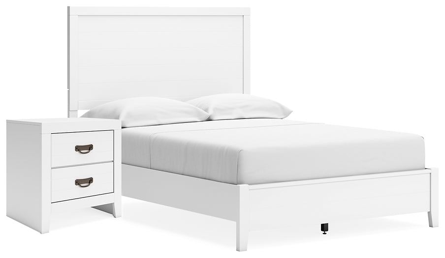 Binterglen Panel Bed With Nightstand