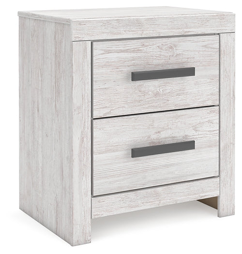 Cayboni Panel Bed With Mirrored Dresser And 2 Nightstands