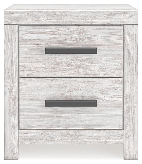 Cayboni Panel Bed With Nightstand