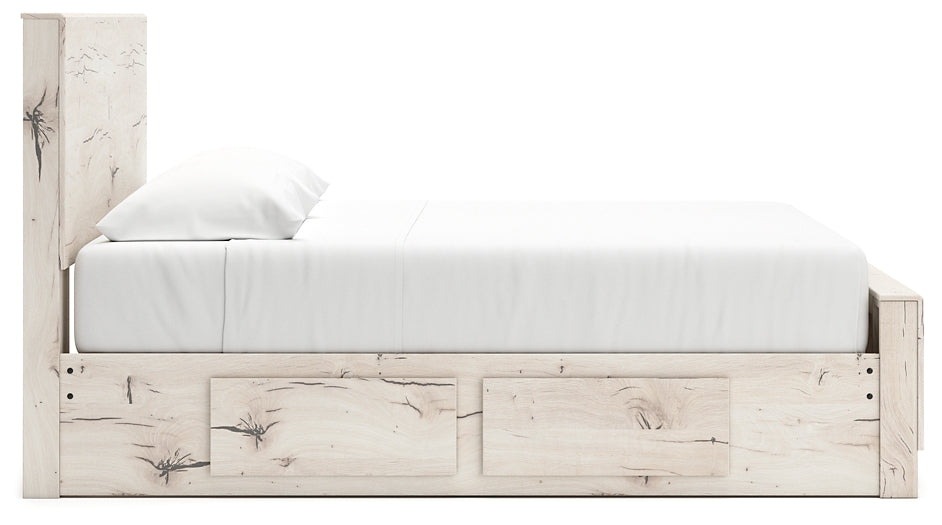 Lawroy Panel Bed With Mirrored Dresser