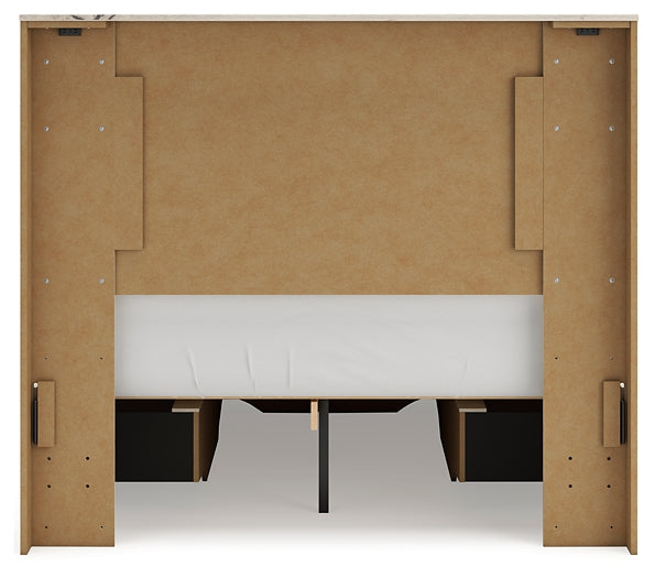 Lawroy Panel Storage Bed With Mirrored Dresser
